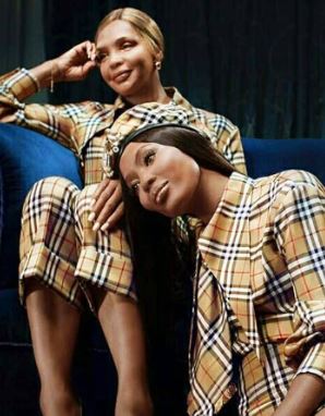 The mother-daughter duo in Burberry's Christmas Campaign